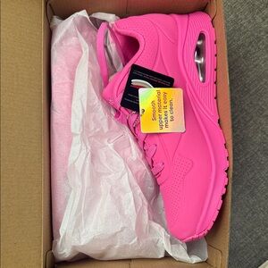 Women's Pink Sketchers Athletic Shoes